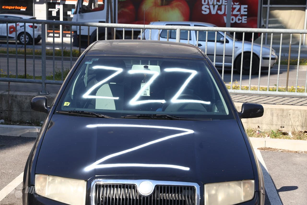 U Mostaru automobili išarani slovom ''Z''