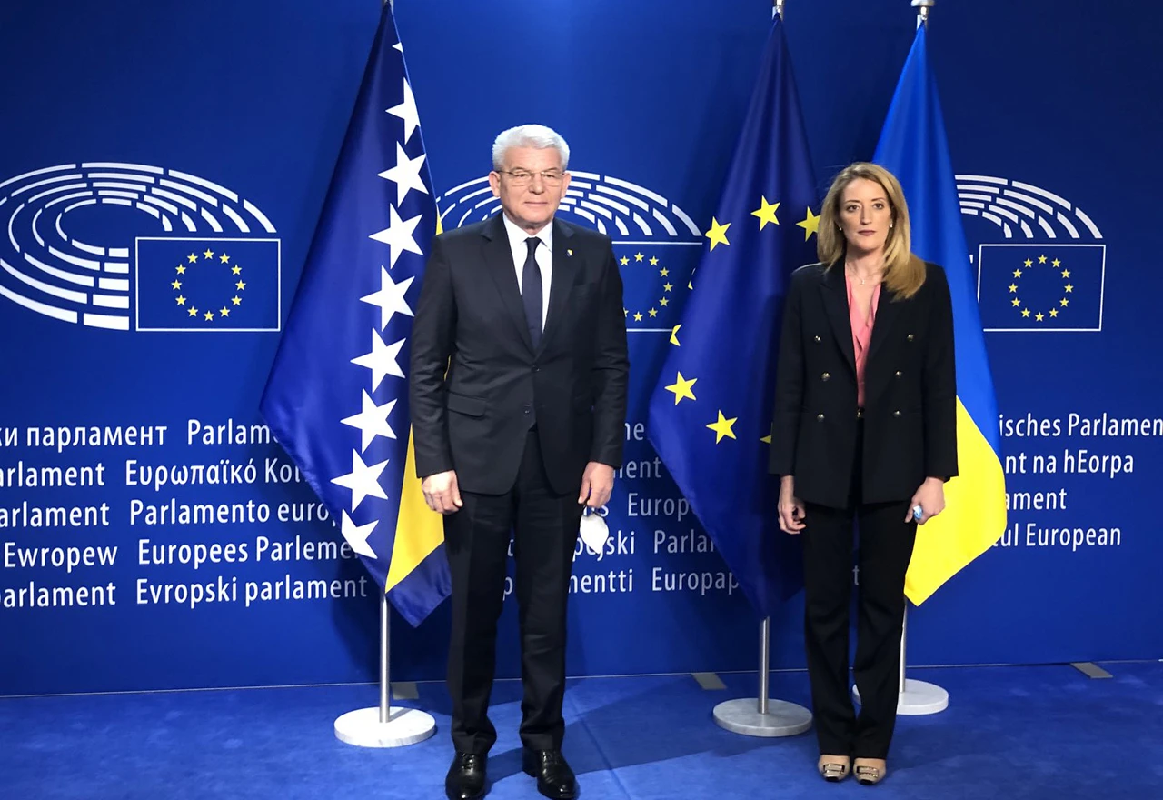 Džaferović traži podršku Roberte Metsol za kandidatski status BiH po ubrzanoj proceduri
