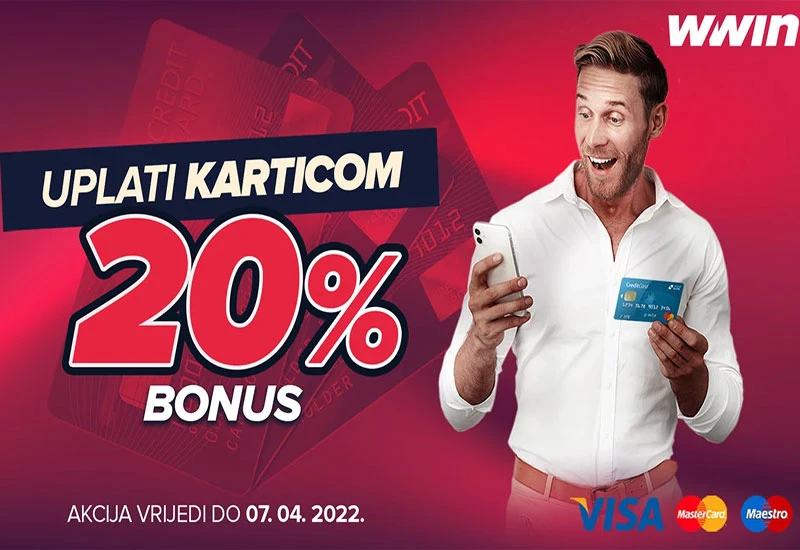 Ne propustite sjajnu priliku: Wwin spremio 20% bonusa na uplate karticom
