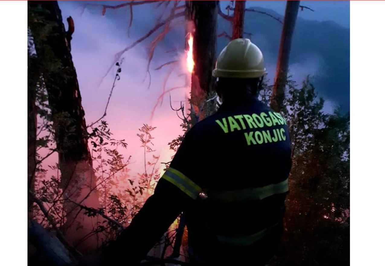 VIDEO | Drama kod Konjica - vatrogasci se bore s vatrenom stihijom