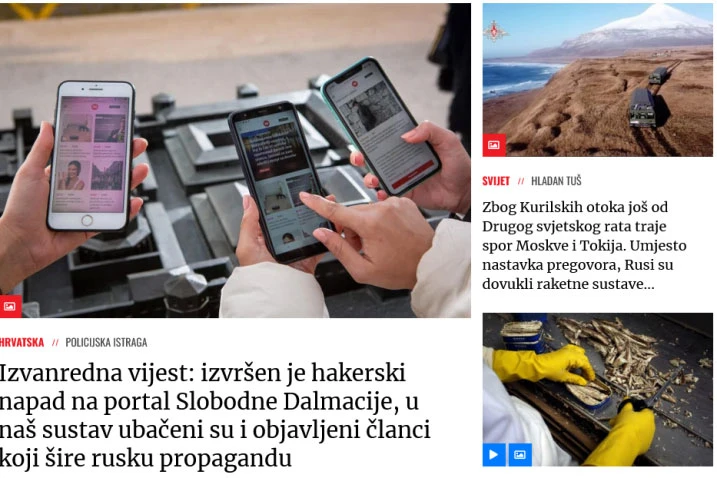 Ruska propaganda: Hakirana "Slobodna Dalmacija"
