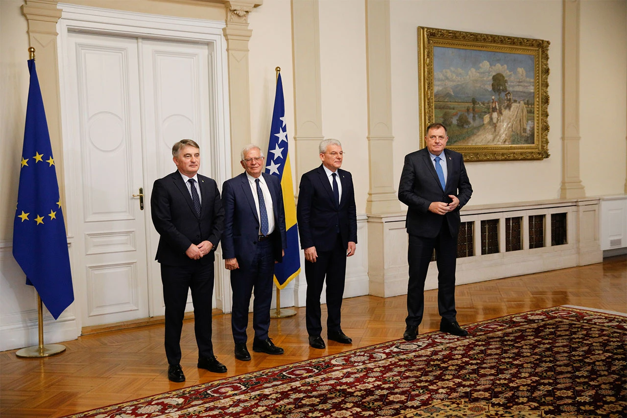Članovi Predsjedništva BiH razgovarali s Borrellom