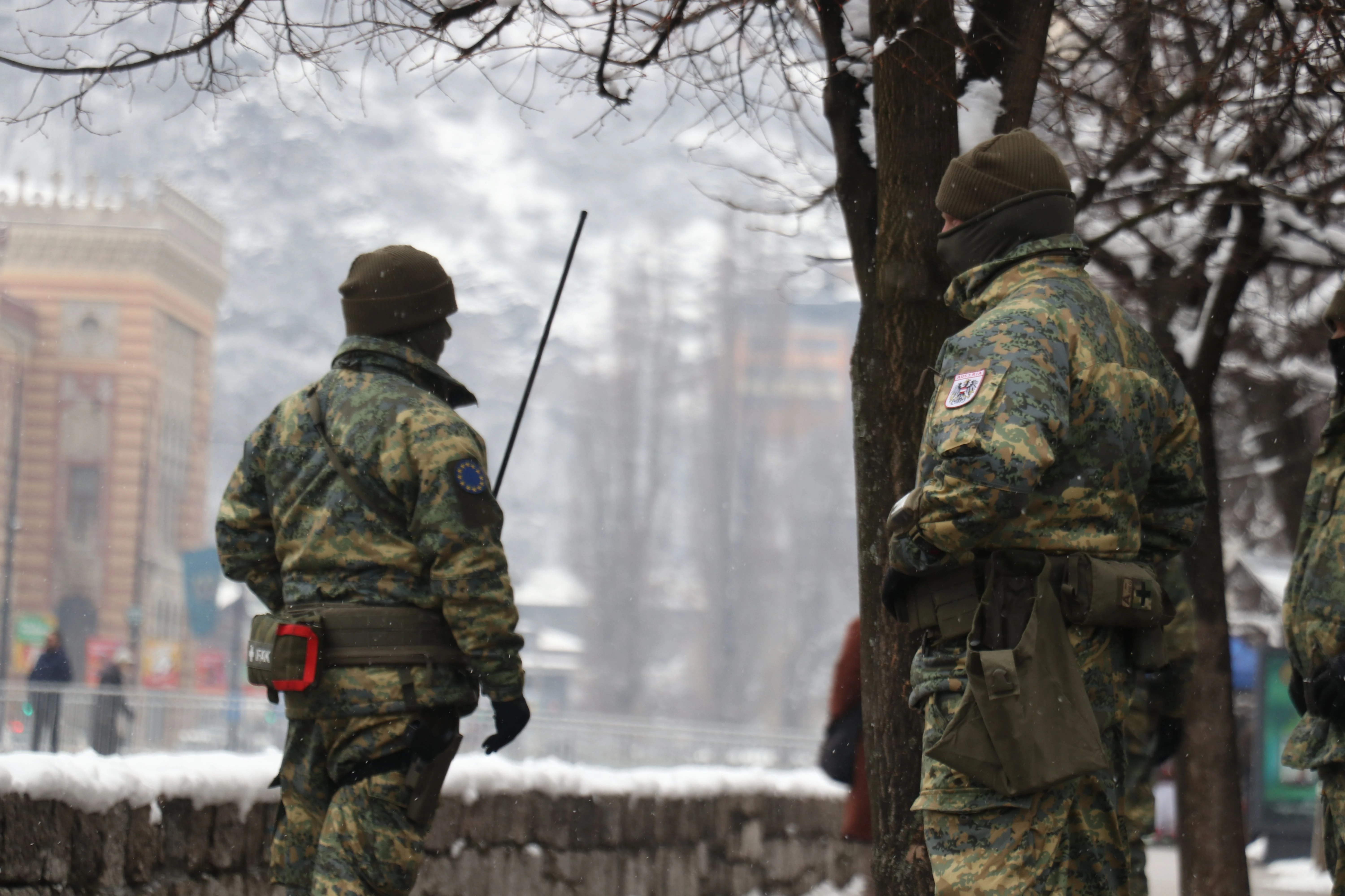 Vojnici EUFOR-a na ulicama Sarajeva