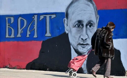 Putin na beogradskom zidu
