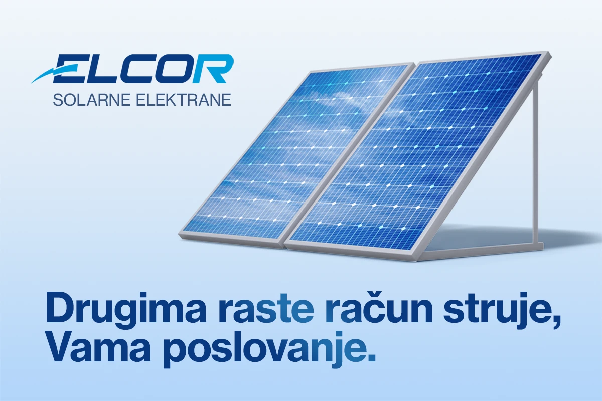 Elcor Solarne elektrane – odgovor na porast cijene električne energije