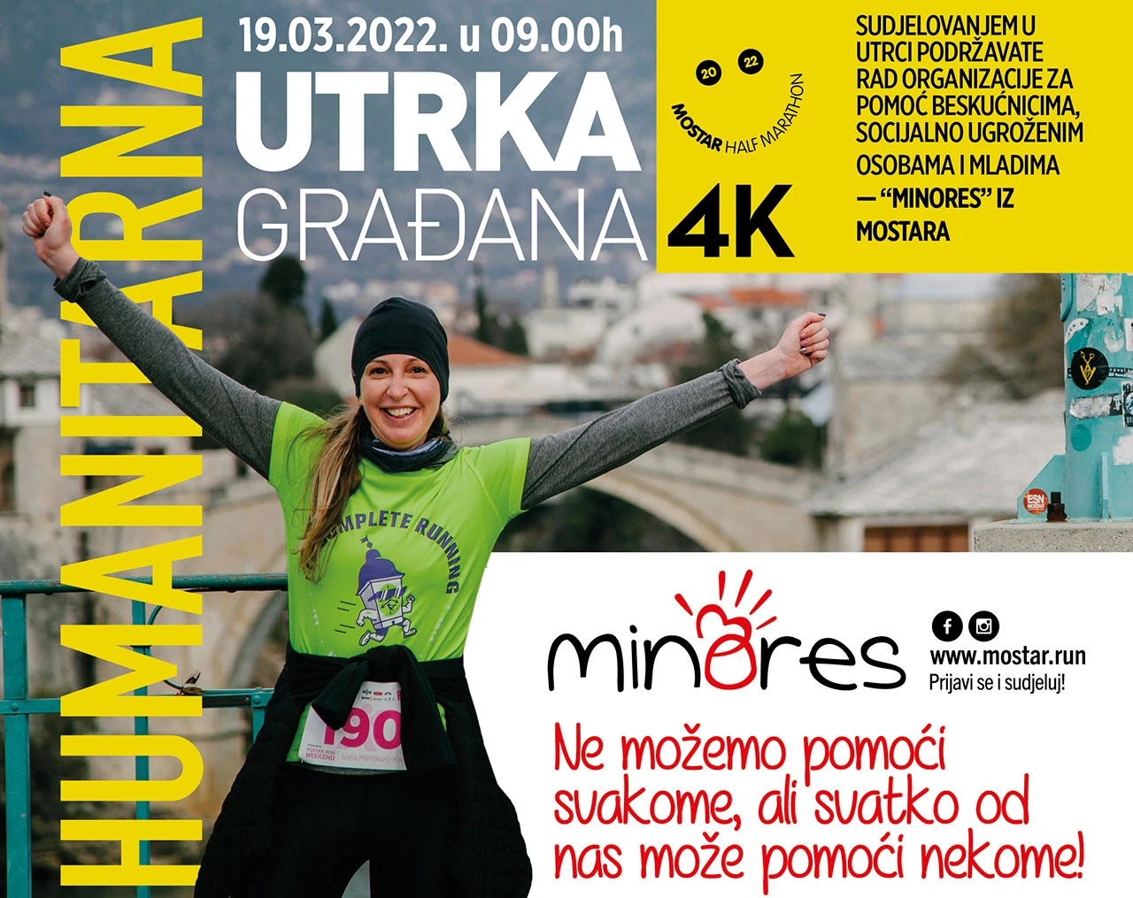 Izabran partner ovogodišnje humanitarne utrke u sklopu Mostar Run Weekend 2022.