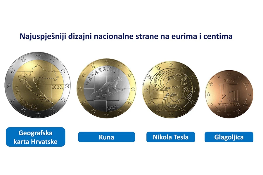 Predstavljen dizajn hrvatskih kovanica eura i centa