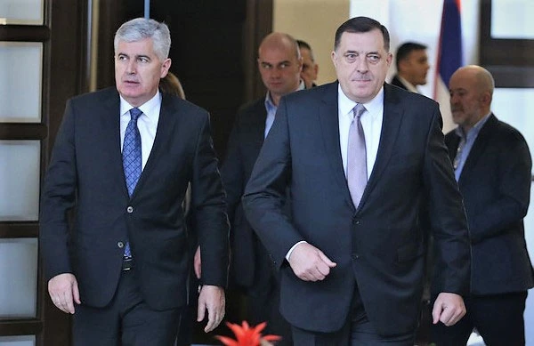 Dodik zahvaljuje Čoviću na potpori RS, Izetbegović nezadovoljan