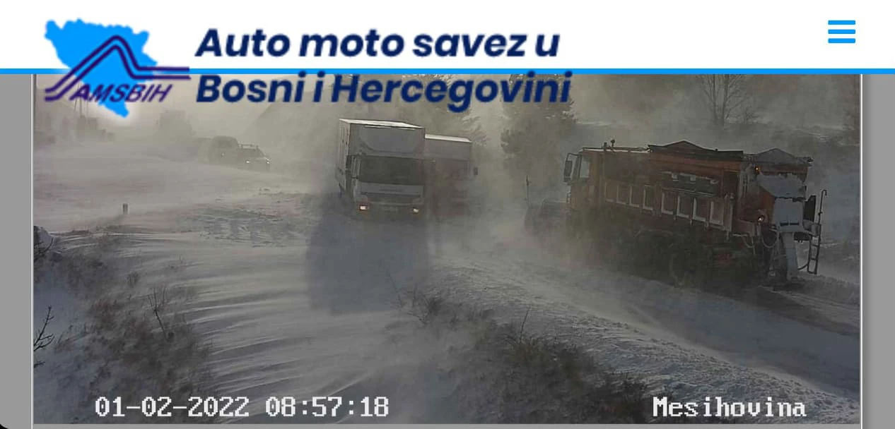 Snježni nanosi po hercegovačkim prometnicama otežavaju promet