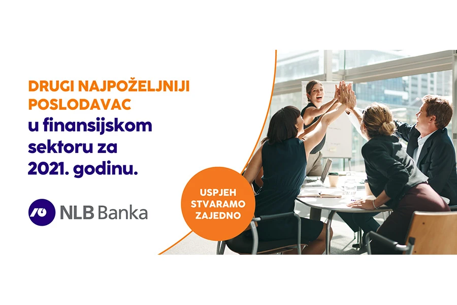 NLB Banka među najpoželjnijim poslodavcima u financijskom sektoru u 2021. godini