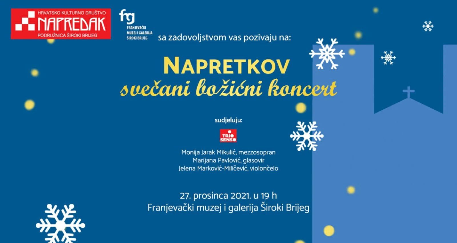 Božićni koncert HKD Napredak u Širokom Brijegu
