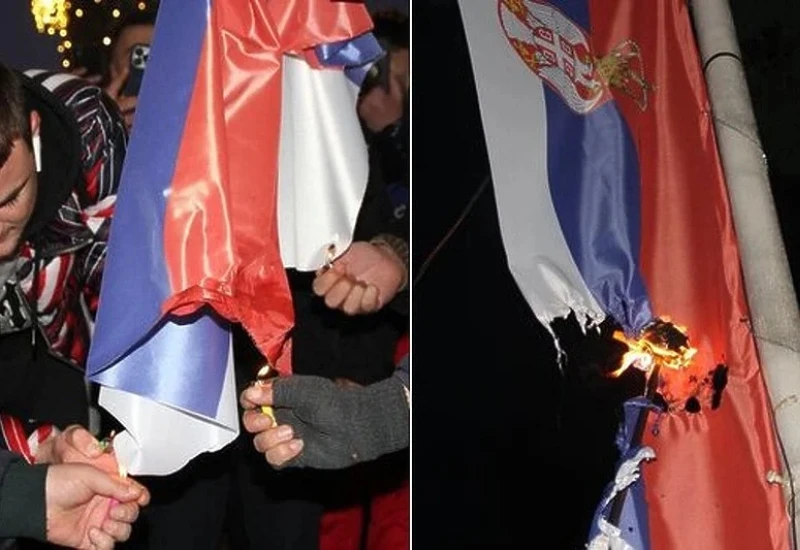 Albanski demonstranti palili zastavu Srbije, premijer poručio: "Nisam izdajica"