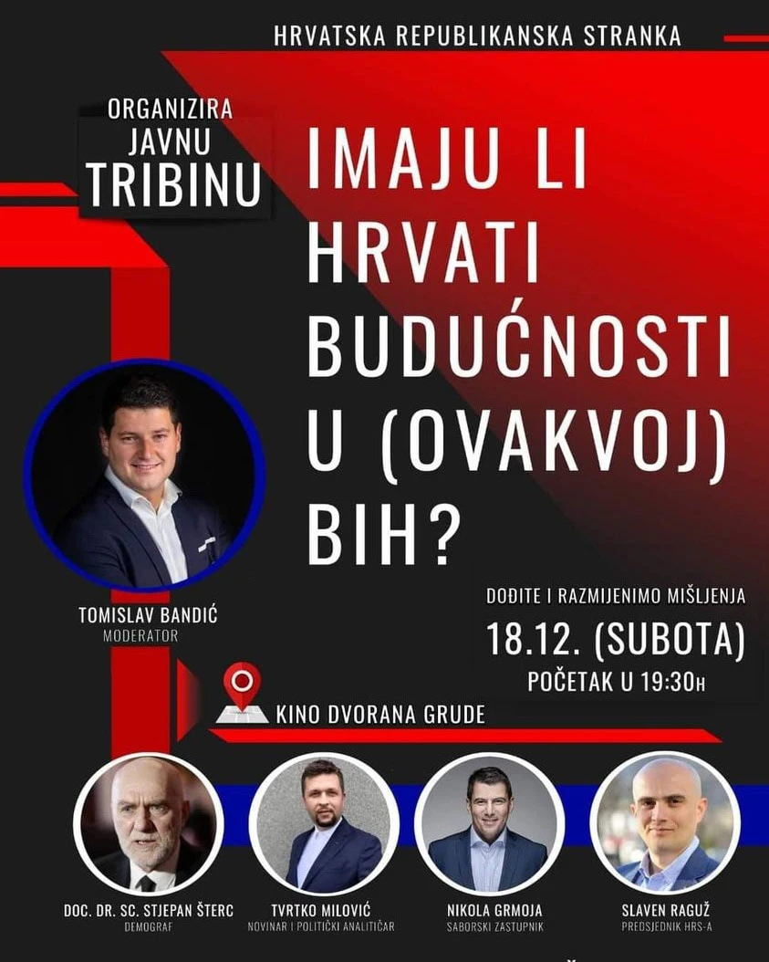 'Imaju li Hrvati budućnosti u (ovakvoj) BiH?'