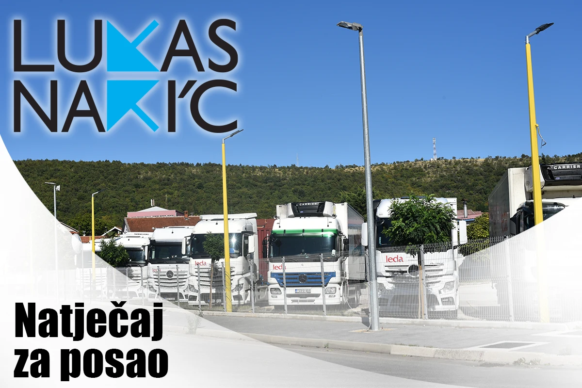 Lukas TP Nakić raspisuje natječaj za radno mjesto: Vozač/dostavljač