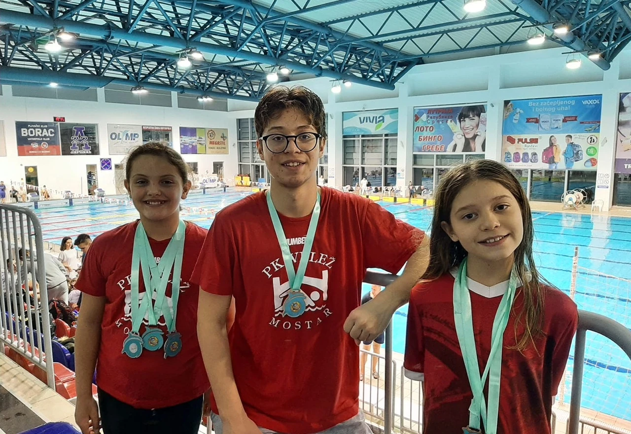 Šest medalja za plivače Veleža