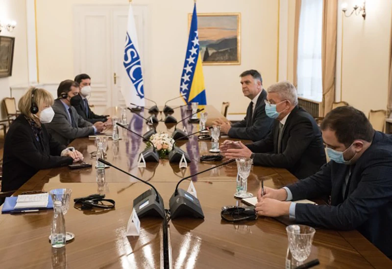 Džaferović se 'požalio' na Dodika glavnoj tajnici OSCE-a