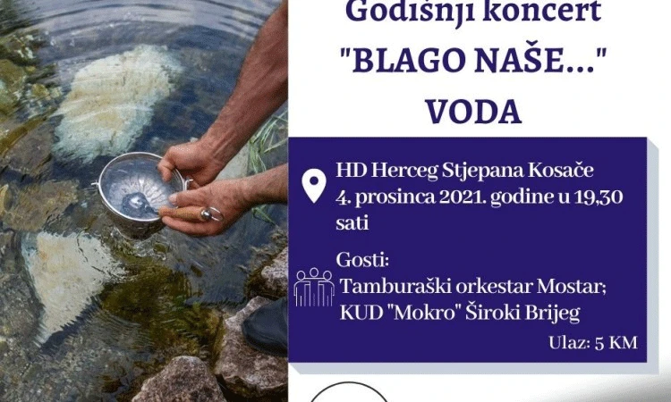 HKUD Rodoč organizira tradicionalni koncert 'Blago naše...