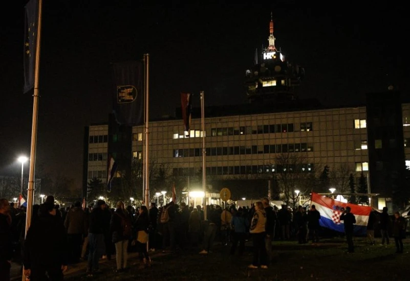 Prosvjed ispred HRT-a: "Ovo ne može biti tvornica cenzure"