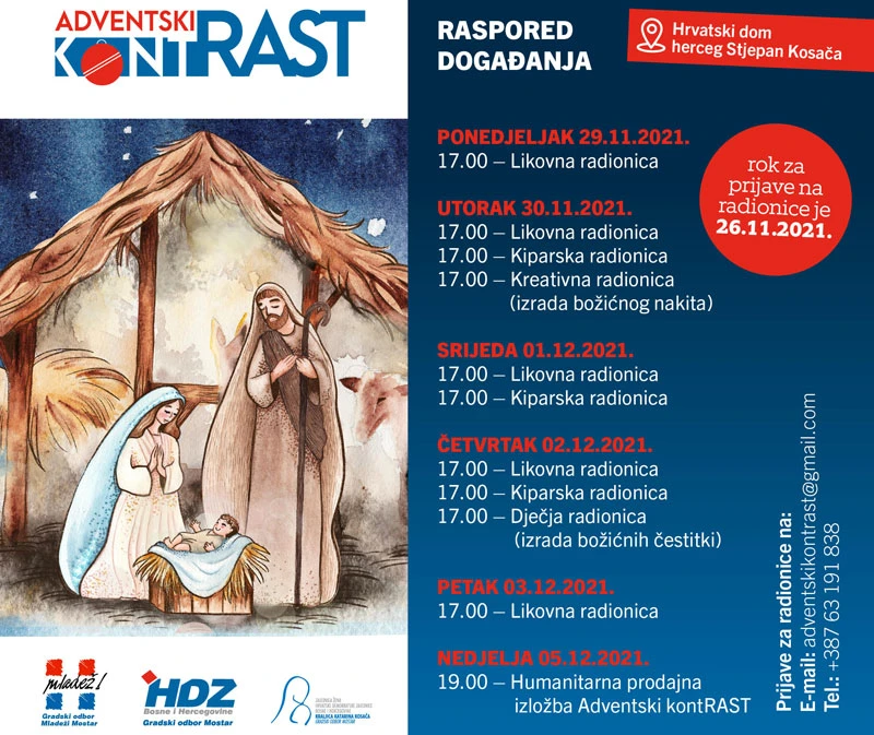 Radionice i humanitarne izložbe u Mostaru povodom Adventa