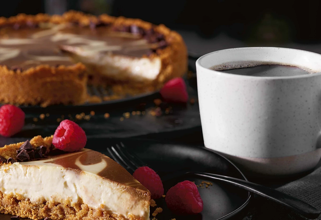 Recept za cheesecake od kave s glazurom od čokolade
