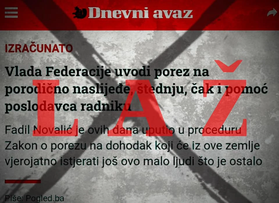 Novalić prijetio Avazu neutralizacijom nakon objave nacrta zakona o porezima