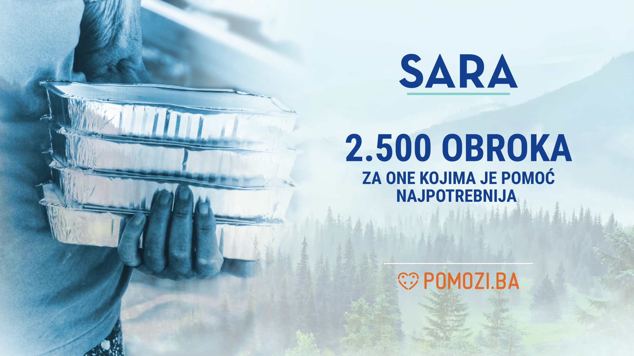 Voda SARA i Udruženje Pomozi.ba u akciji Obrok za sve