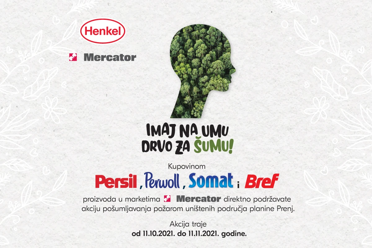 Henkel i Mercator vas pozivaju da se pridružite pošumljavanju planine Prenj