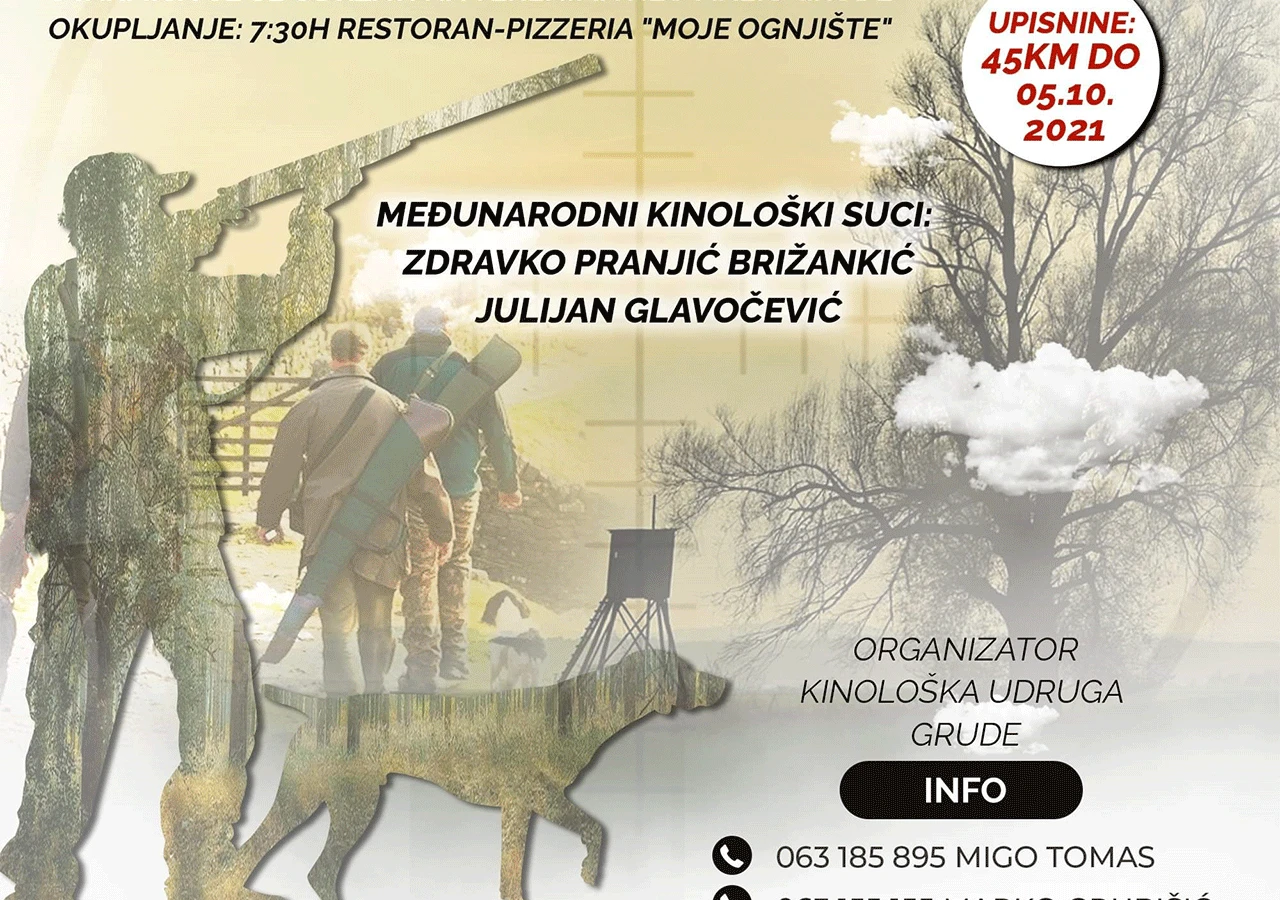 Prijavi se na "Kinološko-lovni kup St. Hubert''