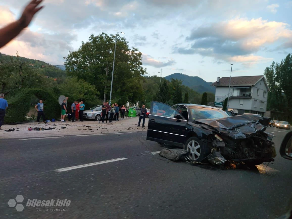 Osam ozlijeđenih u sudaru u Konjicu