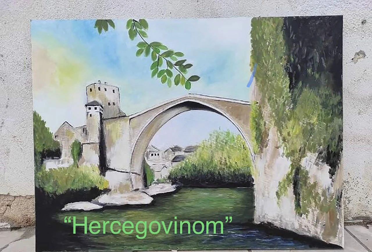 Izložba slika 'Hercegovinom' Azre Čopelj iz Mostara