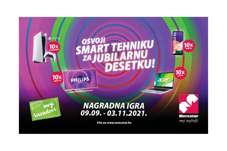 Osvoji smart tehniku za jubilarnu desetku!