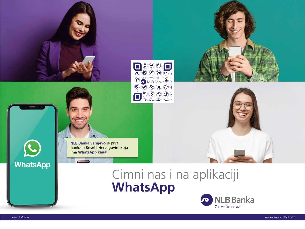 NLB Banka Sarajevo prva banka u Bosni i Hercegovini koja ima WhatsApp kanal