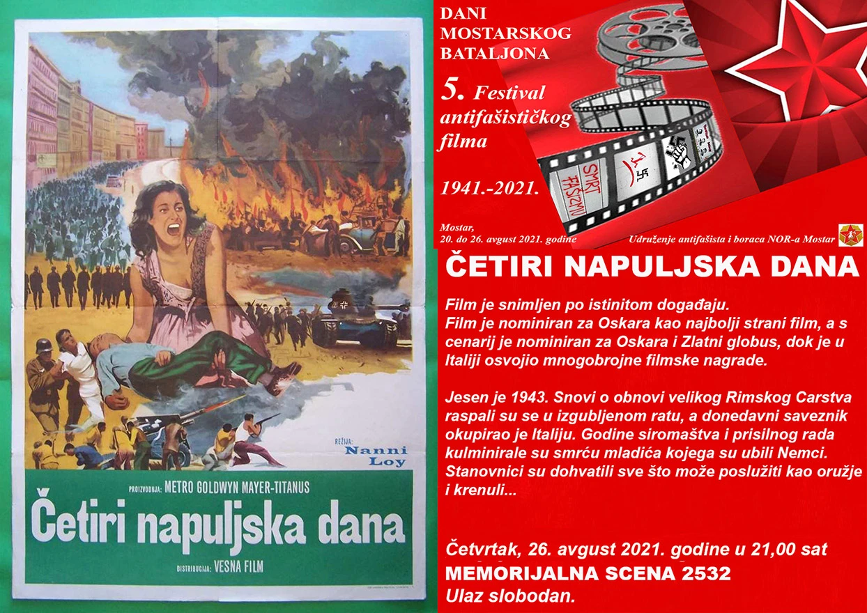 Pogledajte film kojim se zatvara 5. Festival antifašističkog filma u Mostaru 