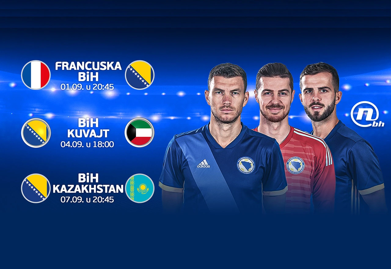 Kvalifikacijske utakmice BiH, Hrvatske i Srbije na programu Nove BH