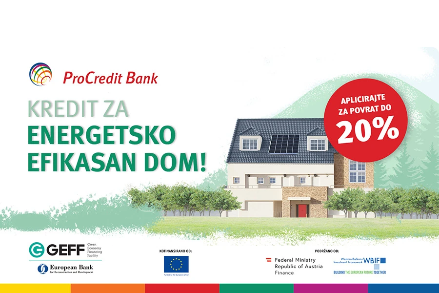 Ove sezone jeftinije do energetski efikasnih domova uz poticaj do 20% investicije