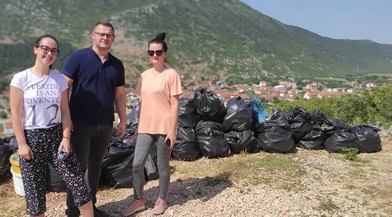 40 vreća otpada skupljeno na lokaciji Ljubinje