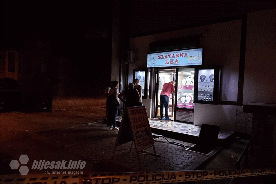 Mostar: Zlatarnu pokušala opljačkati osoba s potjernice