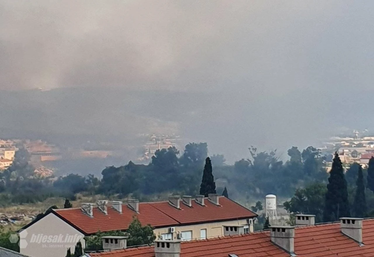 Gori u Bišće Polju, vatrogasci na terenu 