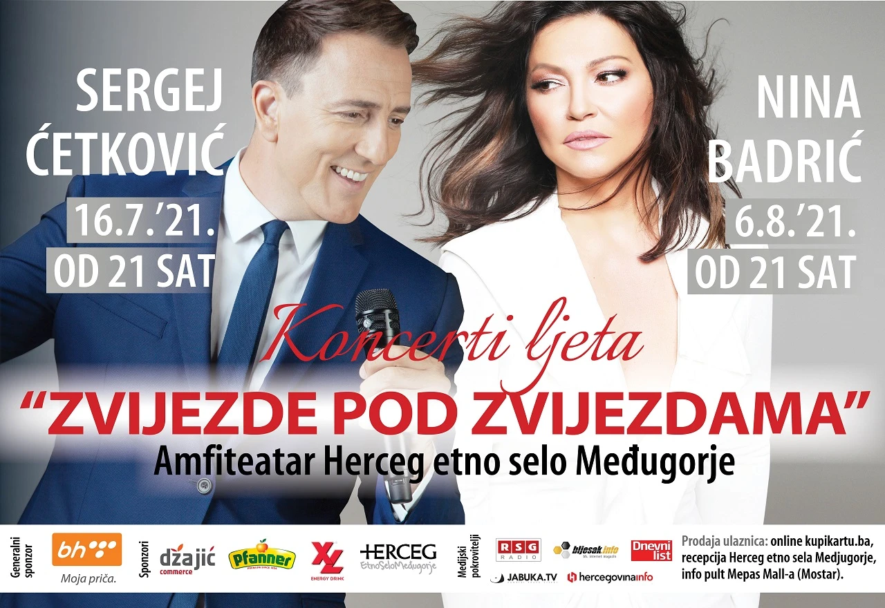 Sergej gotovo rasprodan, a ulaznice za koncert Nine Badrić po nižim cijenama još do četvrtka