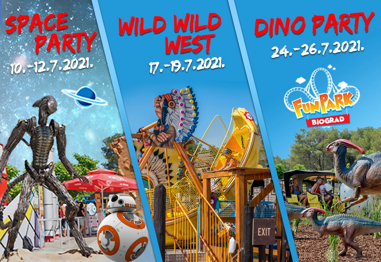 Put u svemir, na Divlji Zapad ili vožnja kroz Jurski park? Sve vas to čeka u centru zabave na Jadranskoj obali - Fun Parku Biograd!