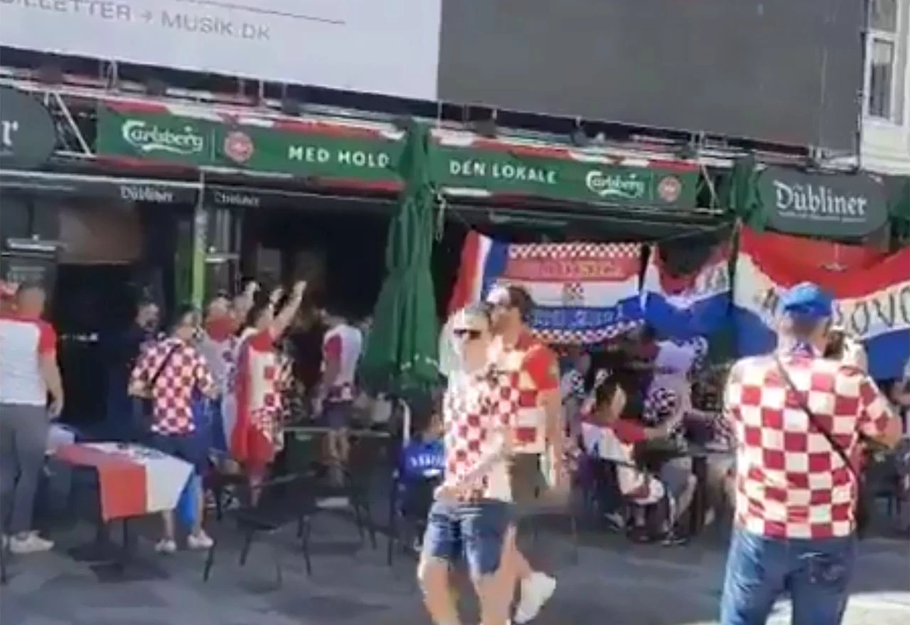 VIDEO Kamen krš i maslina: Vatreni na ulicama CROpenhagena