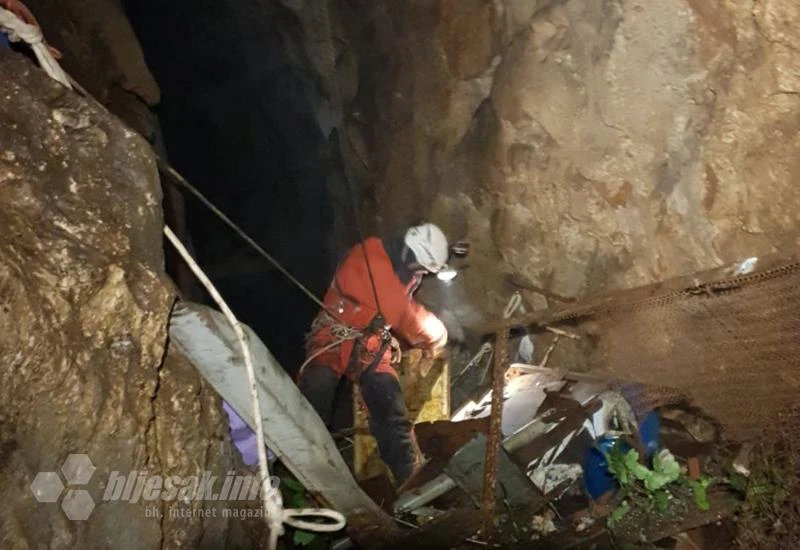Iz prirodnog spomenika nadomak Mostara izvučeno pet tona otpada