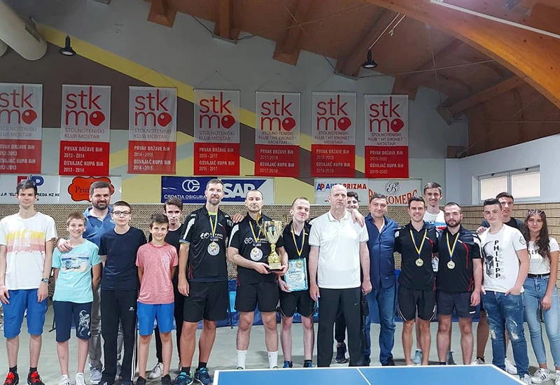Stolnoteniski klub Mostar po 8. put osvajač duple krune