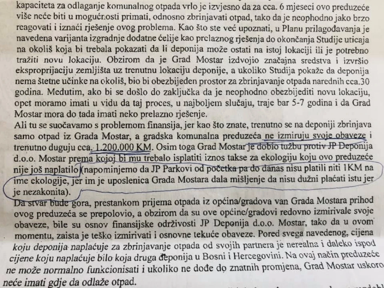 Jedan od bisera: Neka službenica rekla Parkovima da ne trebaju plaćati ekološku taksu Deponiji