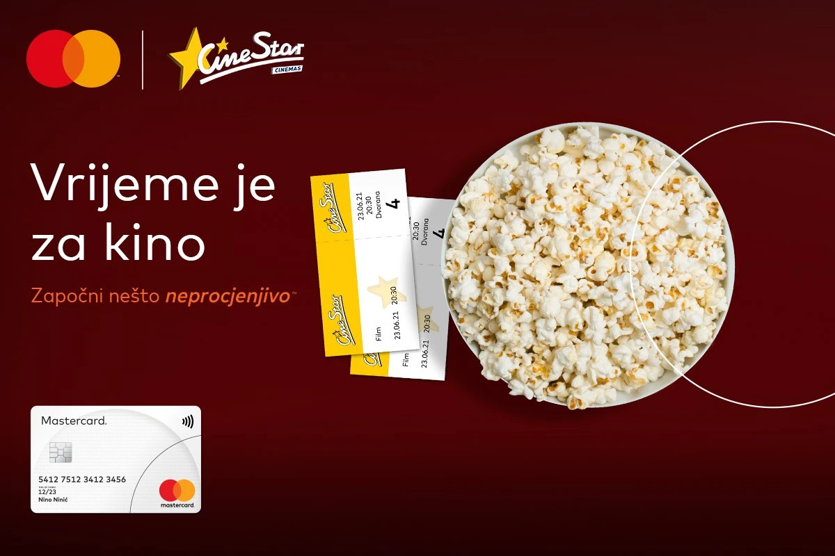 Neprocjenjivi užitak uz Mastercard kartice u CineStar kinima