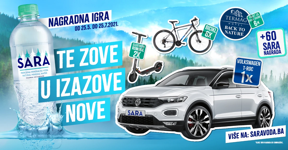 Počela je velika nagradna igra: SARA te zove u izazove nove!