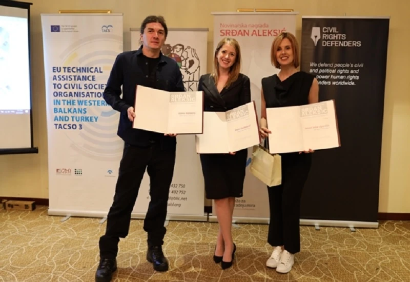Novinarska nagrada “Srđan Aleksić” dodijeljena po 10. jubilarni put