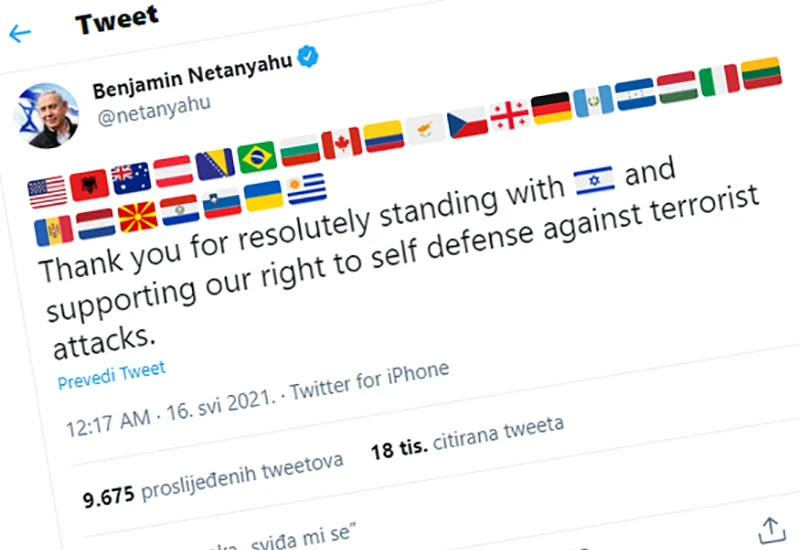 Netanyahu 'promašio' i zahvalio se BiH, Džaferović odmah 'skočio'