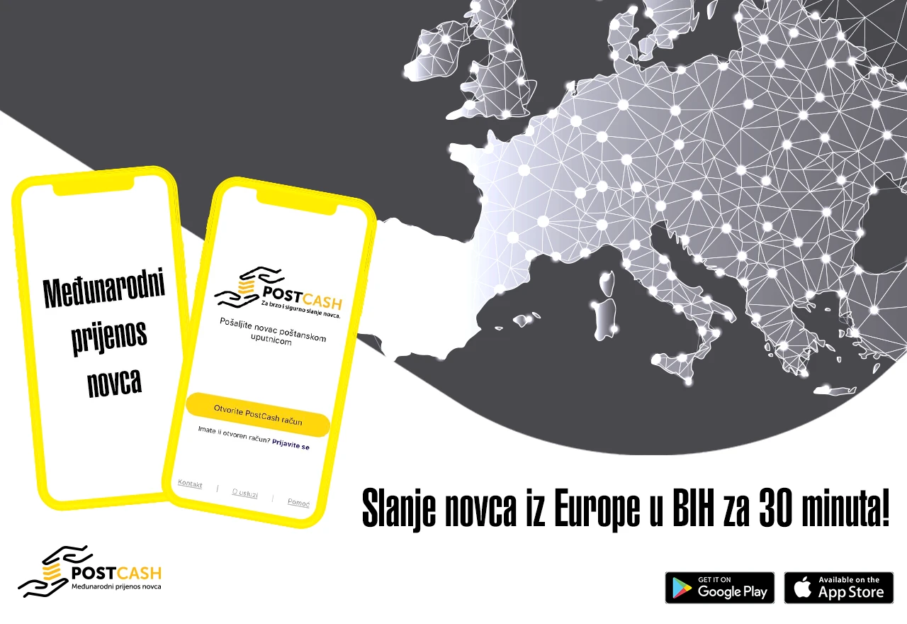 PostCash – novac iz EU konačno dostupan građanima BiH