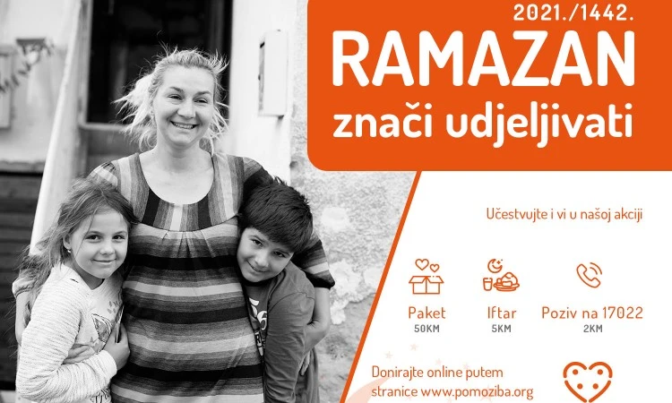 Pomozi.ba: Akcija 'Ramazan 2021' za sve ljude u potrebi